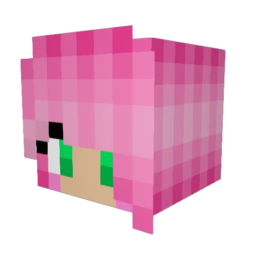 lulum11 Minecraft avatar head, 3D render