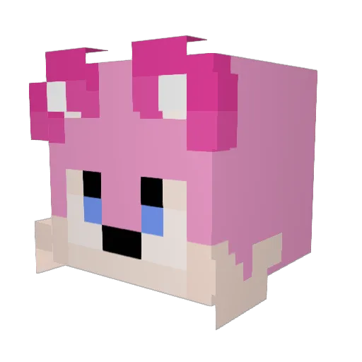 lulumika18 Minecraft avatar head, 3D render