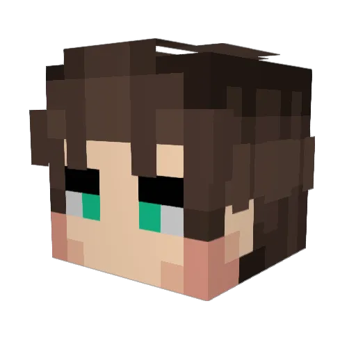 luluxd59 Minecraft avatar head, 3D render