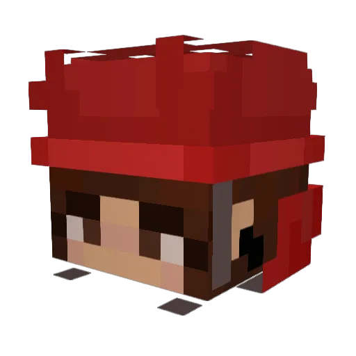 luluz_o Minecraft avatar head, 3D render