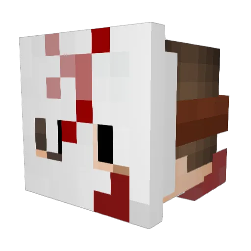 lulwaa Minecraft avatar head, 3D render
