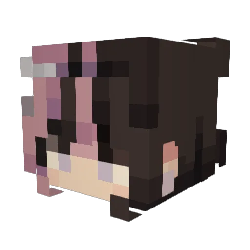 lumaero Minecraft avatar head, 3D render