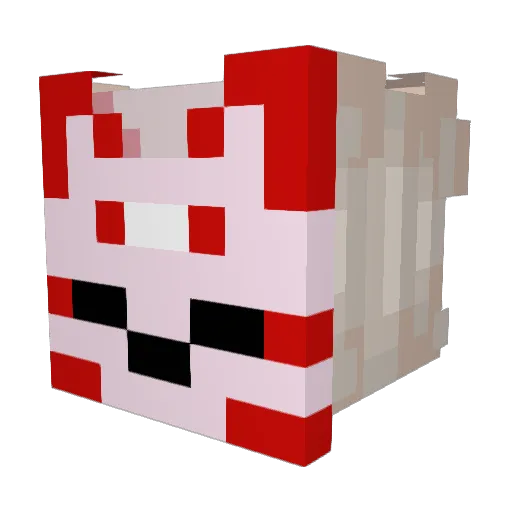 lumarn Minecraft avatar head, 3D render