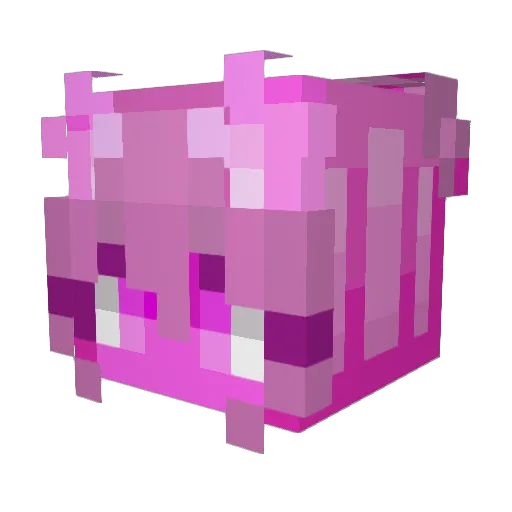 lumashleyy Minecraft avatar head, 3D render