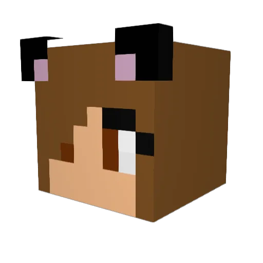 lumaus Minecraft avatar head, 3D render