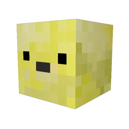 lumazn Minecraft avatar head, 3D render