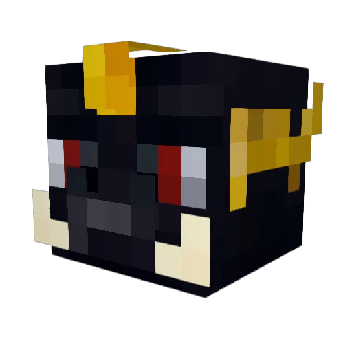 lumbury Minecraft avatar head, 3D render
