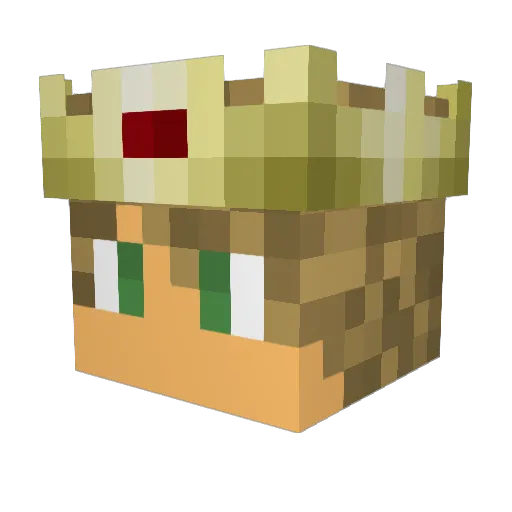 lumiNZ Minecraft avatar head, 3D render