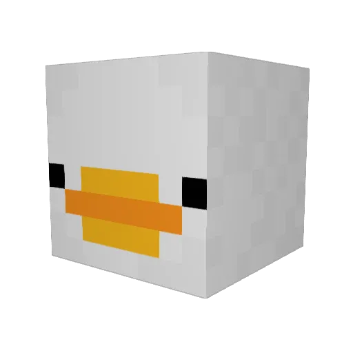 lumi_lu Minecraft avatar head, 3D render