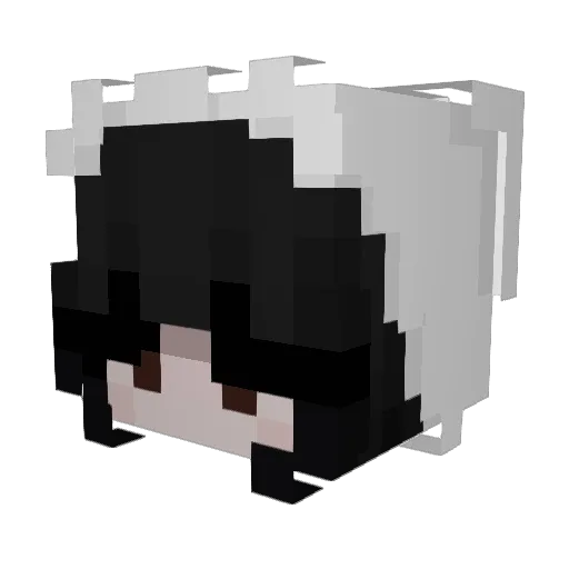 lumimiya Minecraft avatar head, 3D render