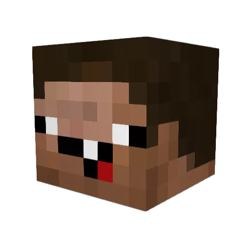 luminorHD Minecraft avatar head, 3D render