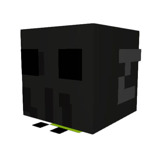 luminosMM Minecraft avatar head, 3D render