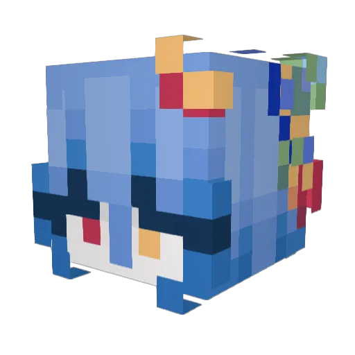 lummoxlum Minecraft avatar head, 3D render
