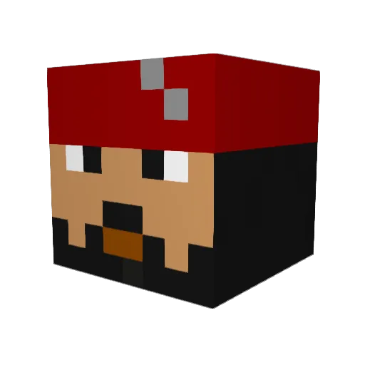 lumo15 Minecraft avatar head, 3D render