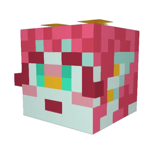 lumos13 Minecraft avatar head, 3D render