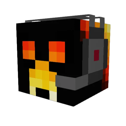 lump74 Minecraft avatar head, 3D render