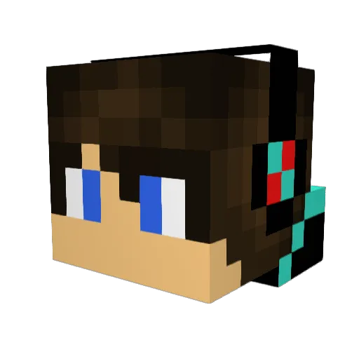 lumpi07 Minecraft avatar head, 3D render