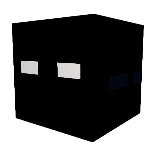 lumpou Minecraft avatar head, 3D render