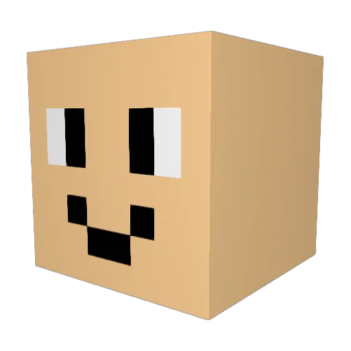 lumpspaceprince Minecraft avatar head, 3D render