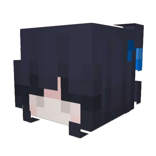 lumpyninja Minecraft avatar head, 3D render
