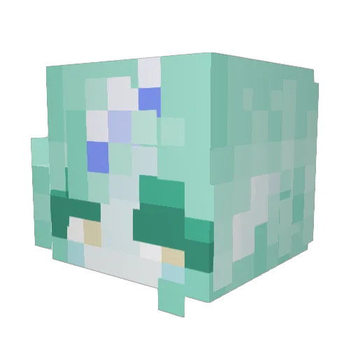 lumpynoir Minecraft avatar head, 3D render