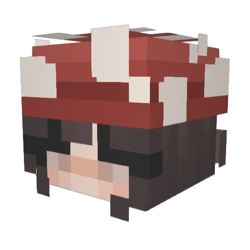 lumy_craft Minecraft avatar head, 3D render