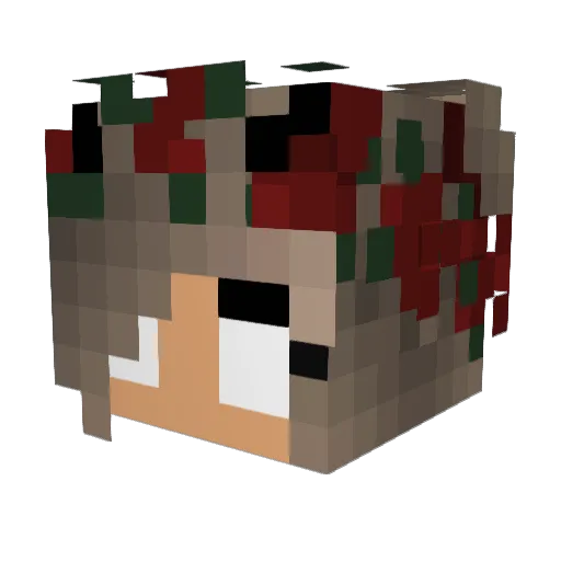 luna0360 Minecraft avatar head, 3D render