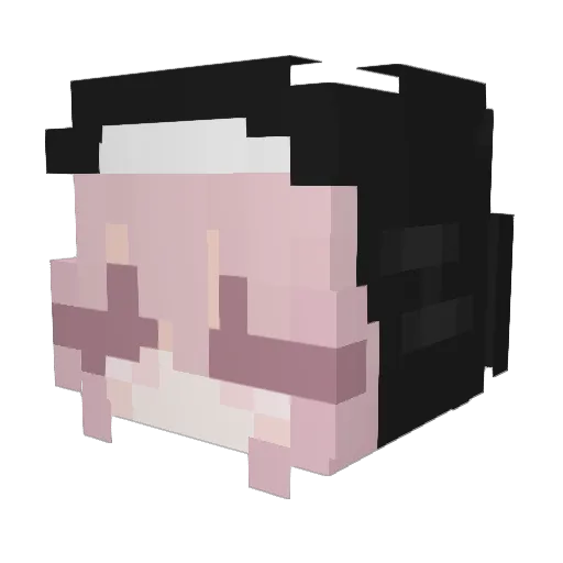 luna_1211 Minecraft avatar head, 3D render