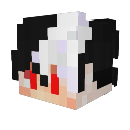 lunaaaar1 Minecraft avatar head, 3D render