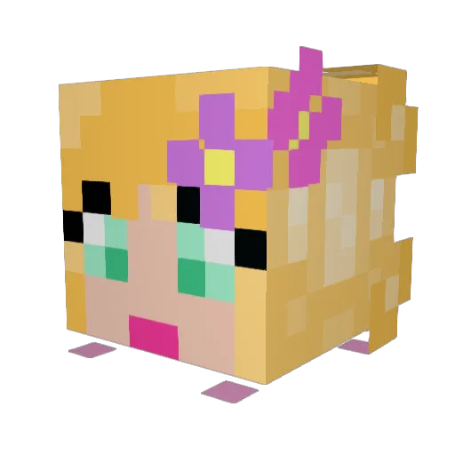 lunababy123 Minecraft avatar head, 3D render