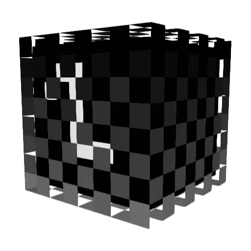lunacav0 Minecraft avatar head, 3D render
