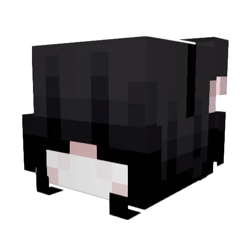 lunacro Minecraft avatar head, 3D render