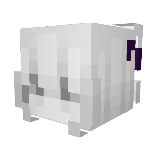 lunacys Minecraft avatar head, 3D render