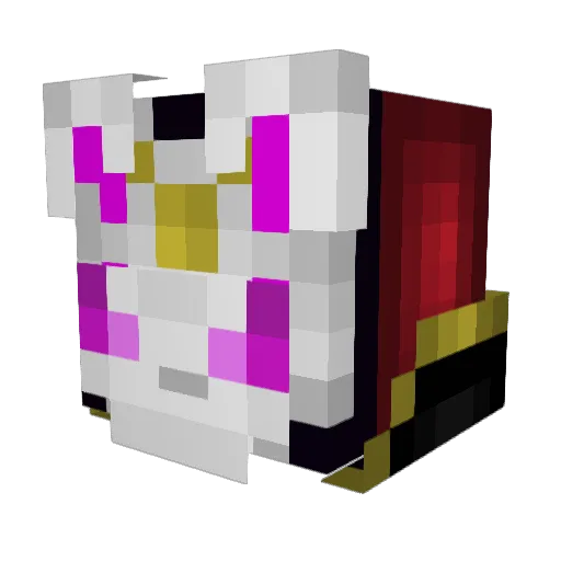 lunadanger Minecraft avatar head, 3D render