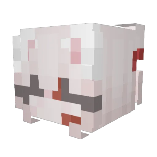 lunaerr Minecraft avatar head, 3D render