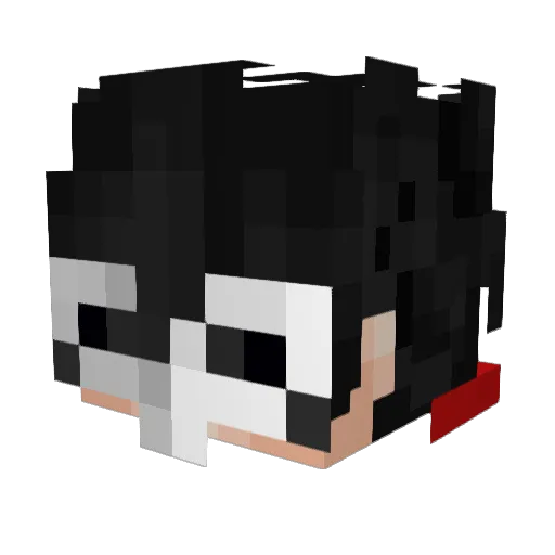 lunalaeus Minecraft avatar head, 3D render