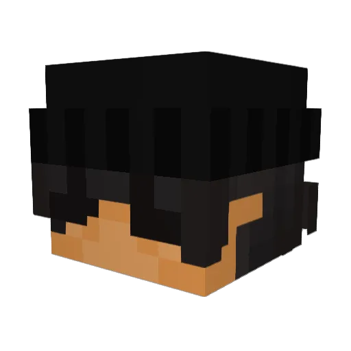 lunar15x Minecraft avatar head, 3D render