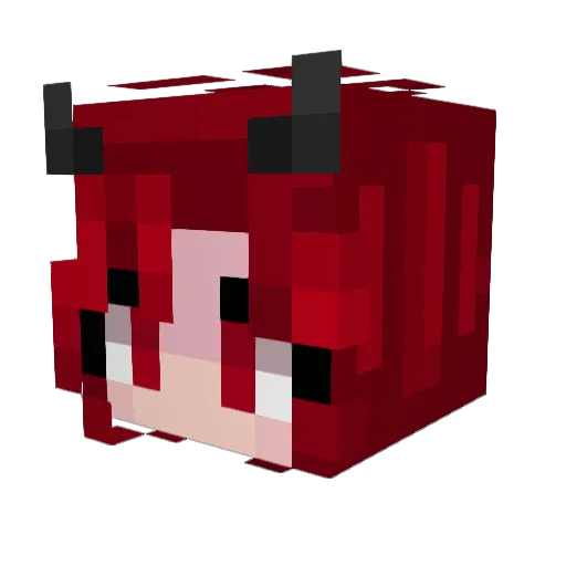 lunar_knight_ Minecraft avatar head, 3D render