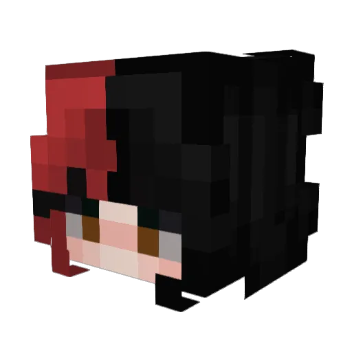 lunar_luca Minecraft avatar head, 3D render