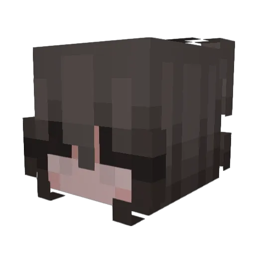 lunariily Minecraft avatar head, 3D render