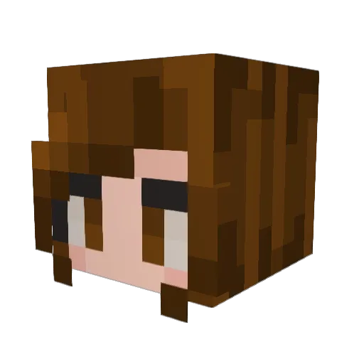 lunarmarg Minecraft avatar head, 3D render