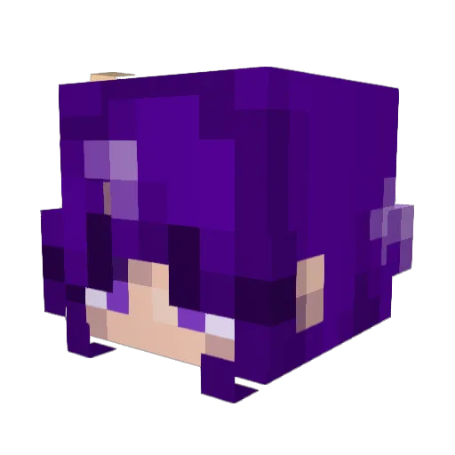 lunarsanji Minecraft avatar head, 3D render
