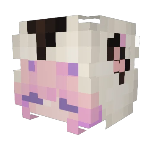 lunarseraphina Minecraft avatar head, 3D render