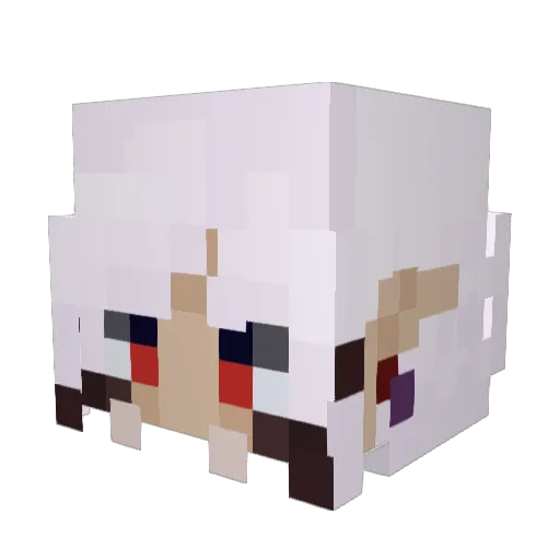 lunarspacepods Minecraft avatar head, 3D render