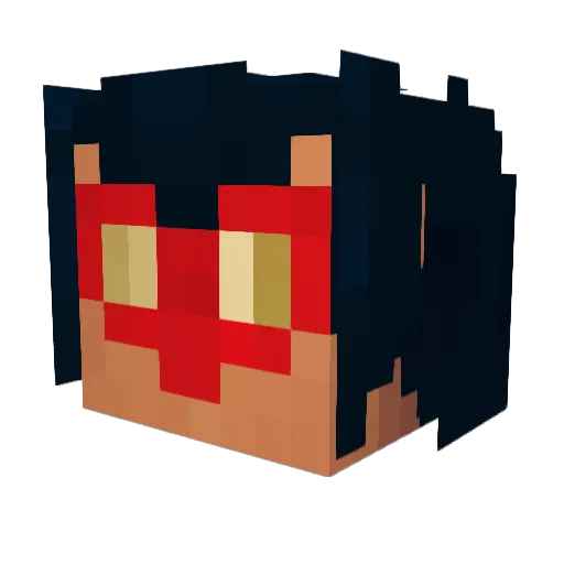 lunarsway Minecraft avatar head, 3D render