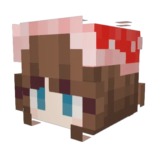 lunarturtle66 Minecraft avatar head, 3D render