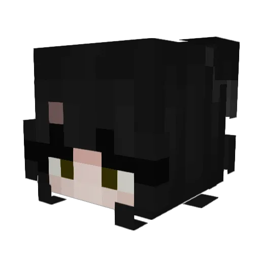 lunasaturn Minecraft avatar head, 3D render