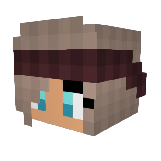 lunathedragon1 Minecraft avatar head, 3D render