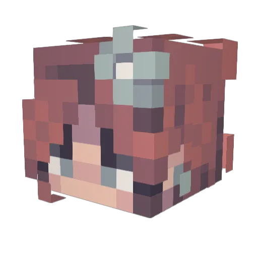 lunatica_68 Minecraft avatar head, 3D render