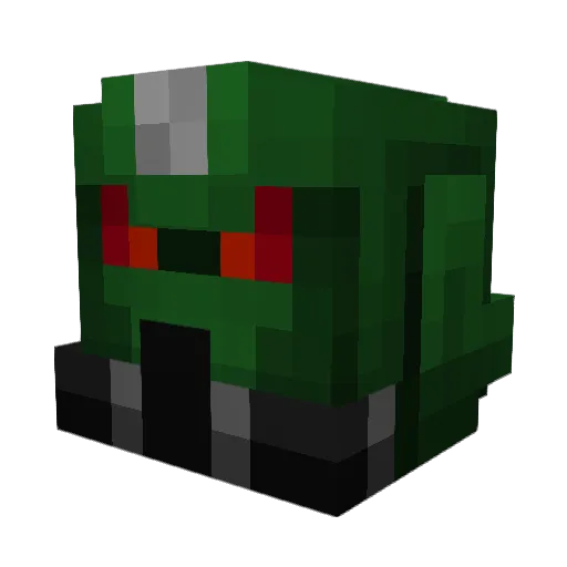 lunawolfXIV Minecraft avatar head, 3D render